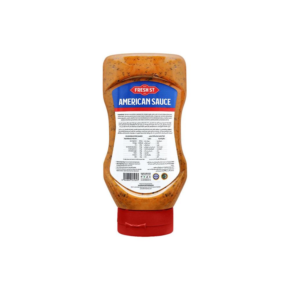 Fresh St - American Sauce Squeeze - Sauce - Squeeze Bottle - 500ml - Fast Food Style Sauce