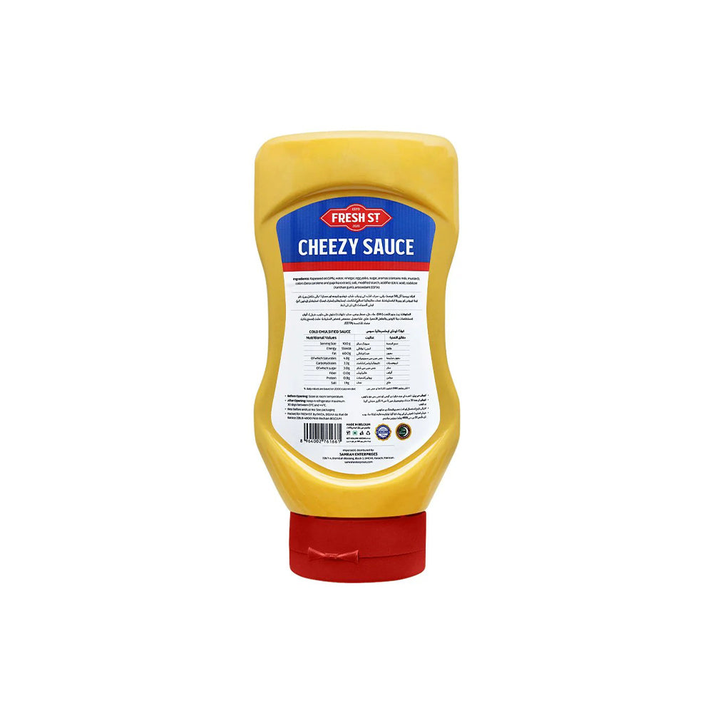 Fresh St - Cheezy Sauce Squeeze - Sauce - Squeeze Bottle - 500ml - Liquid Cheddar Style