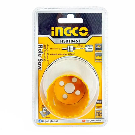 INGCO -  HSS bi-metal hole saw 46mm HSB10461