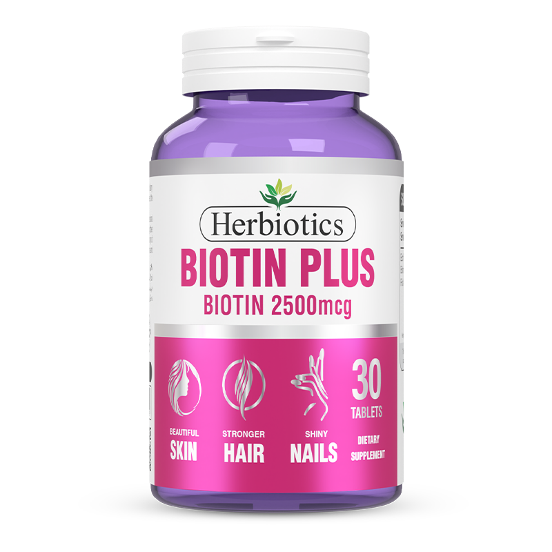 Herbiotics - Biotin Plus - Supplement - Standard Pack - Hair Growth