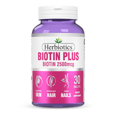 Herbiotics - Biotin Plus - Supplement - Standard Pack - Hair Growth