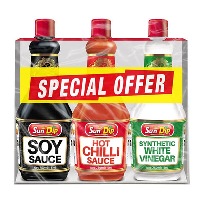 Sundip Chinese Sauces Trio pack (750ml x 4)