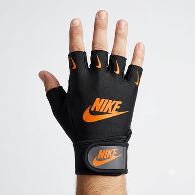 Nike Fingerless Gym & Fitness Gloves – Padded Weightlifting Hand Wraps