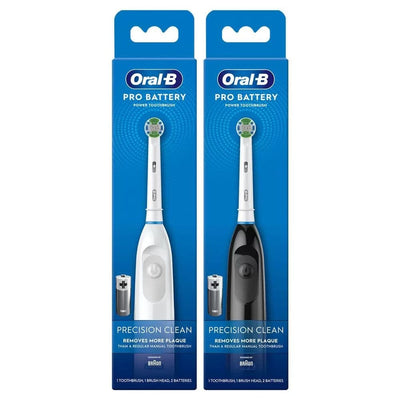 Oral-B (Braun) - Pro Battery - Precision Clean - Power Toothbrush - White / Black - DB5.010.1
