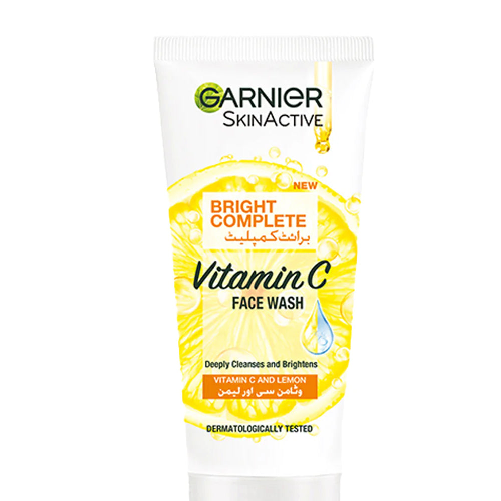 Garnier - Bright Complete - Daily Face Wash - Vitamin C & Lemon - 100ml