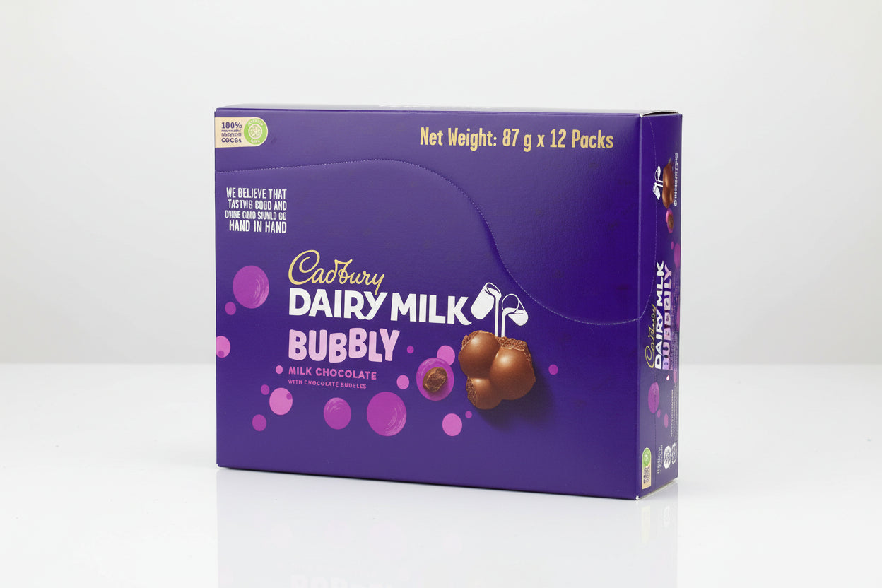 Cadbury Dairy Milk Chocolate - Bubbly - 87g - 12 PCs