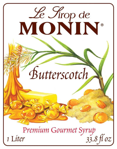 Monin - Butter Scotch Syrup - 1000 ml - Le Sirop De Monin