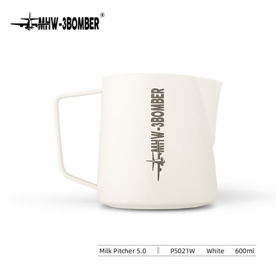 Coffee Cartel - MHW3 Bomber - Milk Pitcher-600ml - Off-White, Stainless Steel, Version 5.0 - P5021W