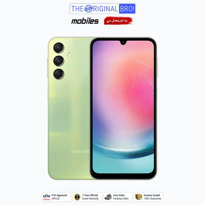 Samsung Galaxy A24 | 8GB - 128GB | PTA Approved | 1 Year Official Warranty | Factory Sealed | The Original Bro Mobiles