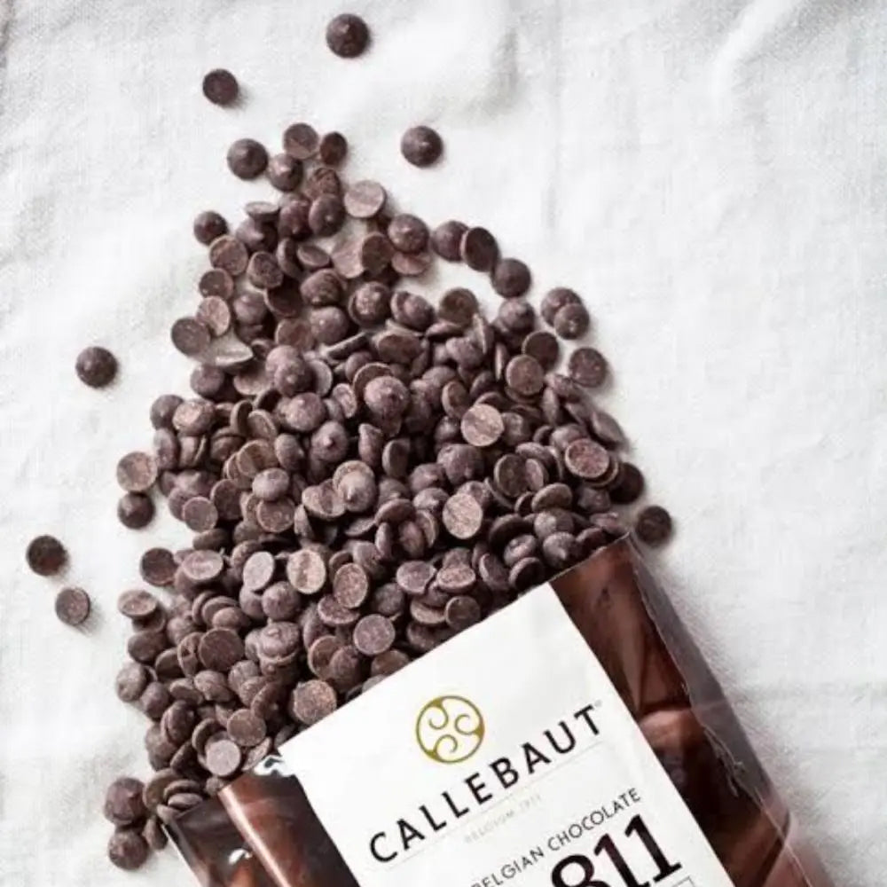 Callebaut - Finest Belgian Chocolate – 54% Dark Chocolate Callets - 811 - 2.5 KG