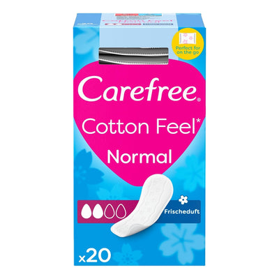 Carefree - Sanitary Pads - Cotton Feel - Normal Size - x20 Liners