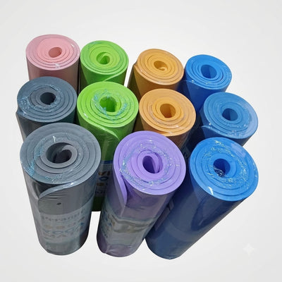 Premium Non-Slip Yoga & Exercise Mat – Extra Thick High-Density TPE Foam with Carrying Strap (6mm)