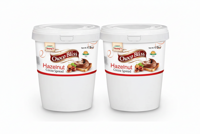 ChocoBliss - Hazelnut Spread Bucket - 3kg - Pastry Filling & Crepes - Pack of 2