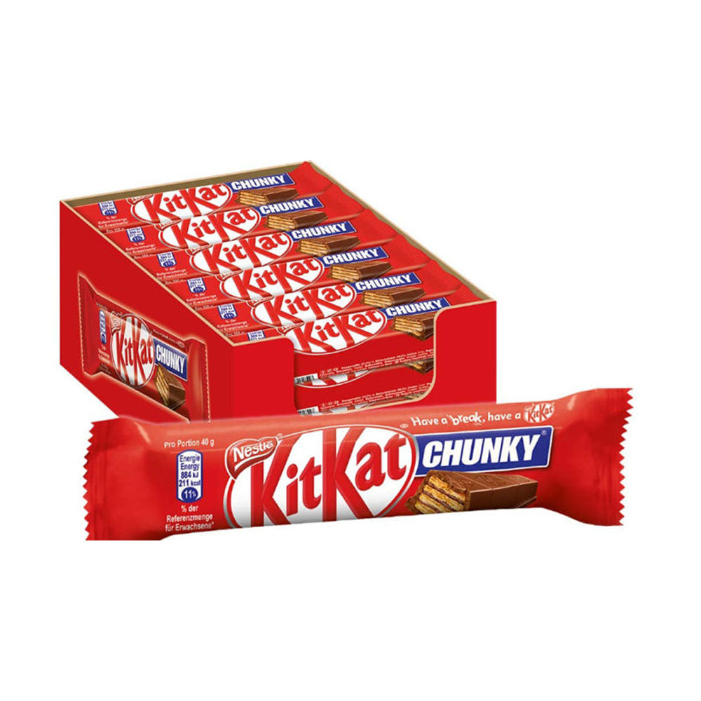 Nestle Kitkat - Chunky - Original Milk - Chocolate Wafer Bar - 12 Pc x40 Gm