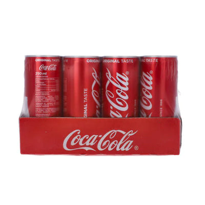 Coca Cola - Original Taste - Can - 250ML (Pack of 12)