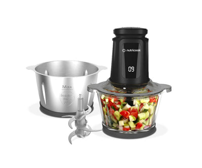NUTRICOOK CHOPPI XXXL - 3L GLASS + SS BOWL
