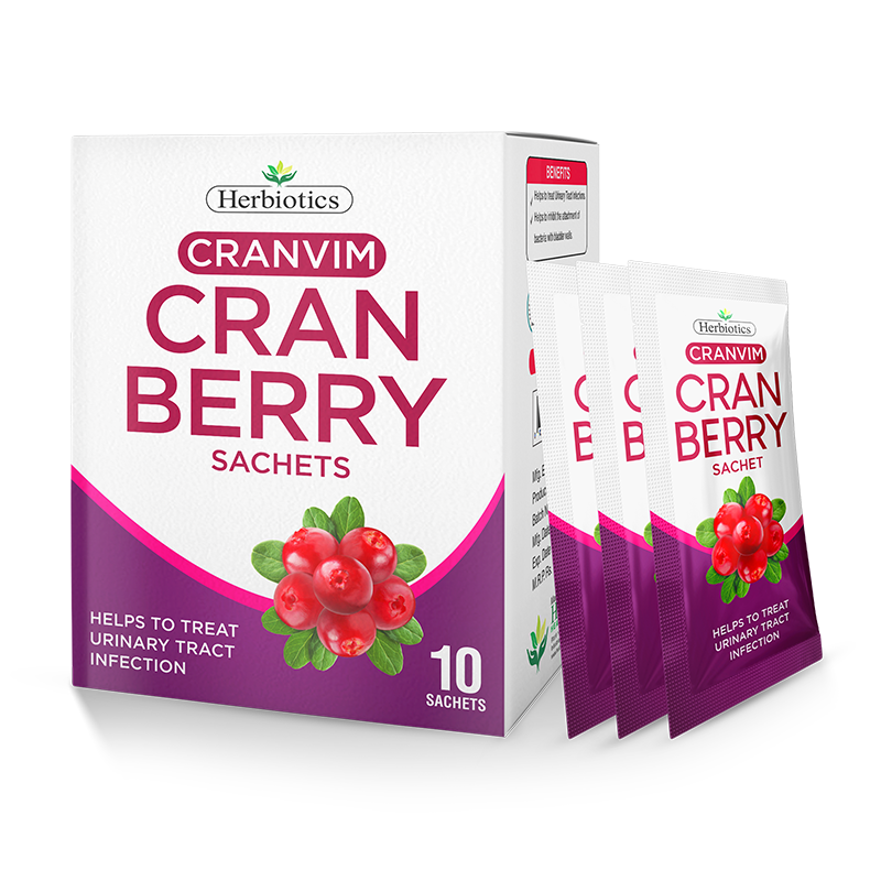 Herbiotics - Cranvim - Sachets - Standard Pack - Urinary Tract Health