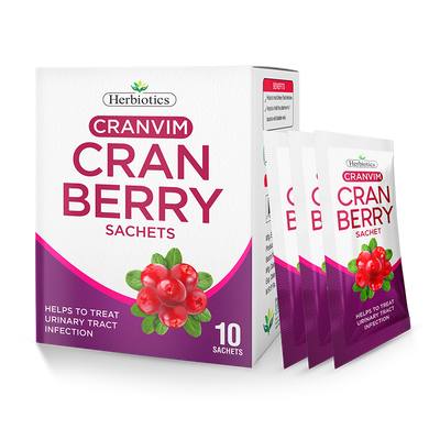 Herbiotics - Cranvim - Sachets - Standard Pack - Urinary Tract Health