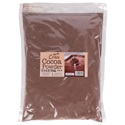 ChocoBliss - Crave Dark Cocoa Powder - 1kg - Ideal For Dutch-process baking & beverages