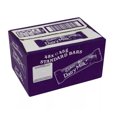 Cadbury Dairy Milk - Milk Chocolate Bar - 48x45g Standard Bars