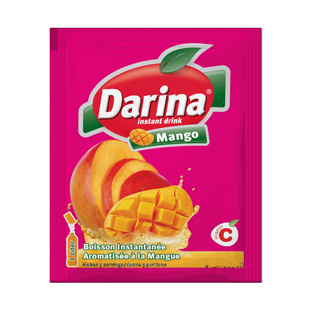 Darina - Mango - Flavoured Instant Powder Drink - 9 GM Sachets - Makes 1 L - 24 Sachets