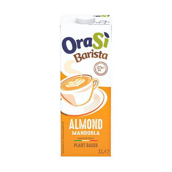Orasi Barista - 100% Italian - Plant-based drink - Almond Mandolra - 1 liter