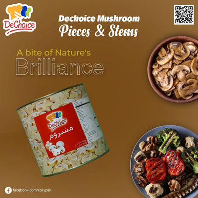DeChoice - Mushrooms - Slice - Pieces & Stems - 2500 gm