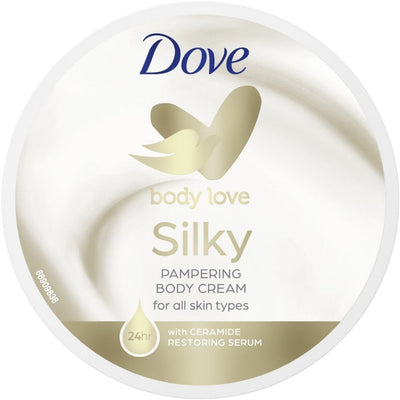 Dove - Silky - Nourishment - Pampering Body Cream - 300ml - With Ceramide Restoring Serum