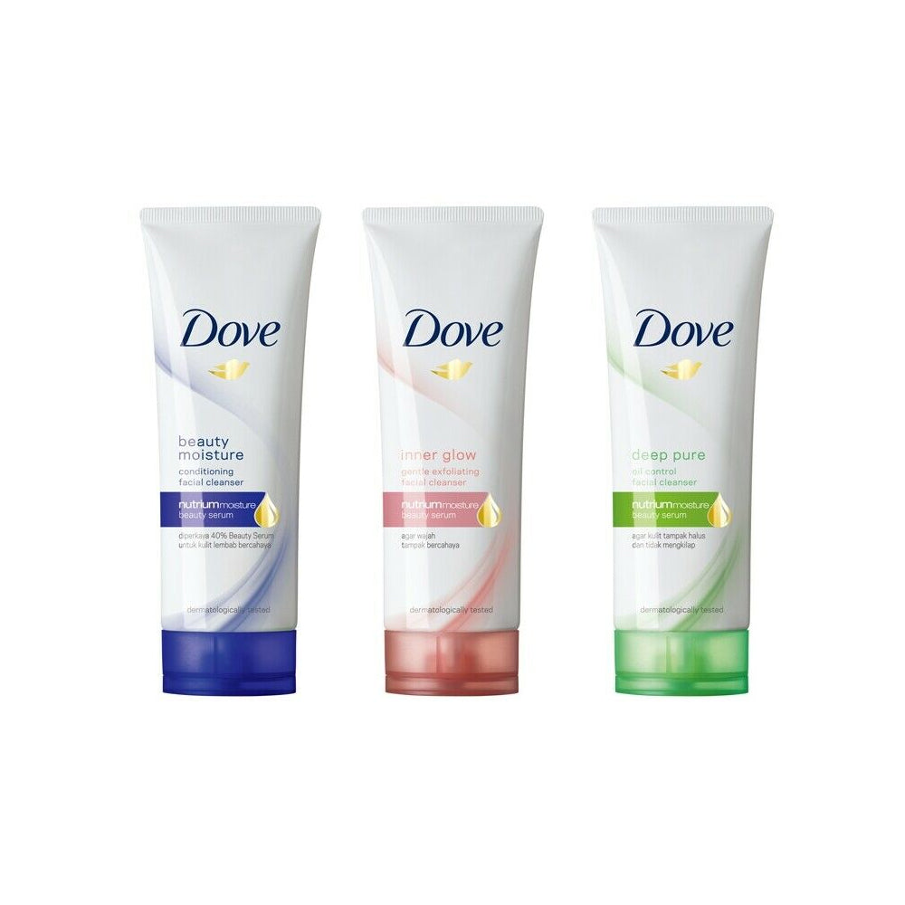 Dove - Deep Pure - Conditioning Face Wash Cleanser - 100 ml