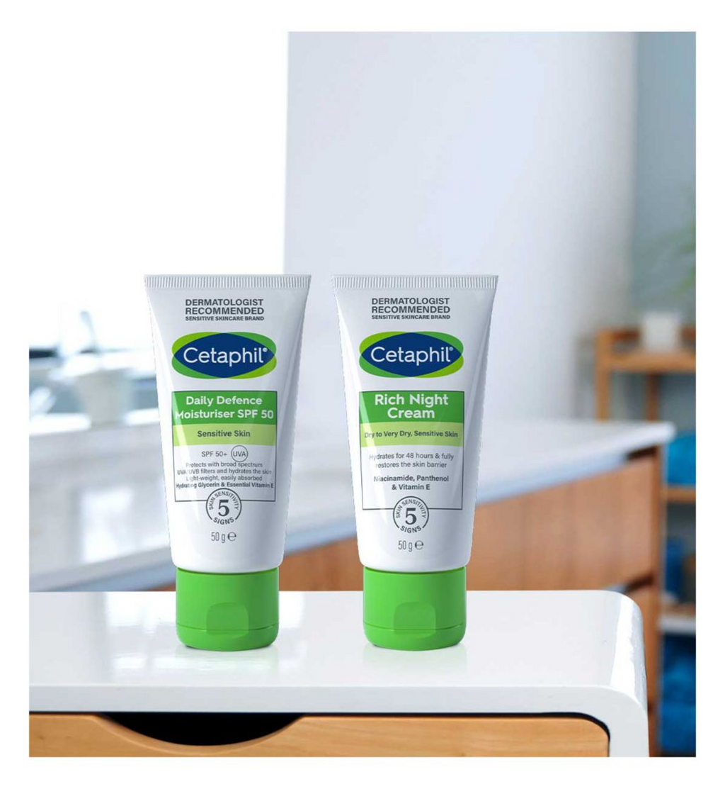 Cetaphil - Daily Defence Moisturizer - SPF50 - For All Skin Types - 50g