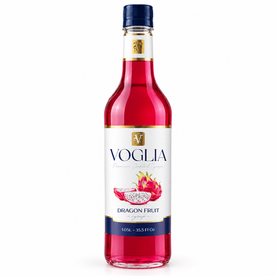 Voglia Dragon Fruit Syrup 1.05L | Premium Cocktail & Beverage Syrup