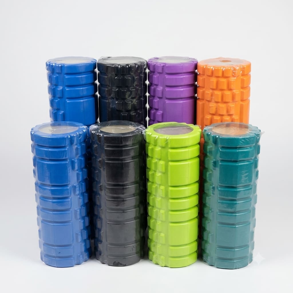 High-Density Grid Foam Roller for Muscle Recovery & Deep Tissue Massage – Multi-Color EVA Fitness Roller