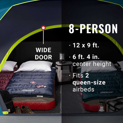 Coleman - 8-Person Dark Room™ Skydome™ Camping Tent