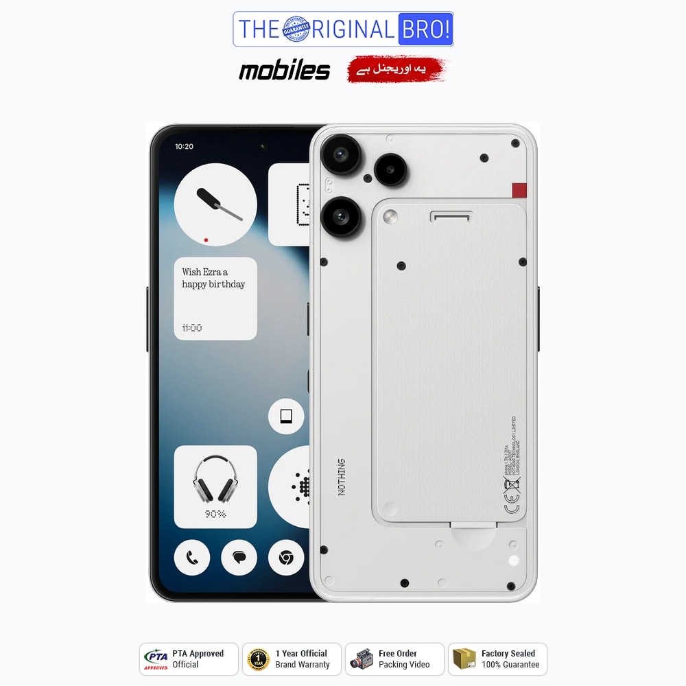 Nothing Phone 3A Lite 5G | 8GB - 256GB | PTA Approved | 1 Year Official Warranty | Factory Sealed | The Original Bro Mobiles