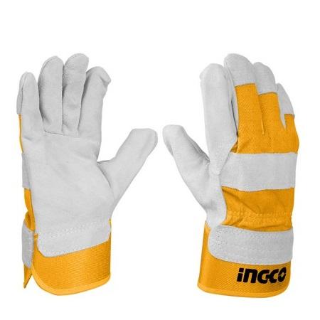 INGCO -  Leather gloves 10.5" HGVC01