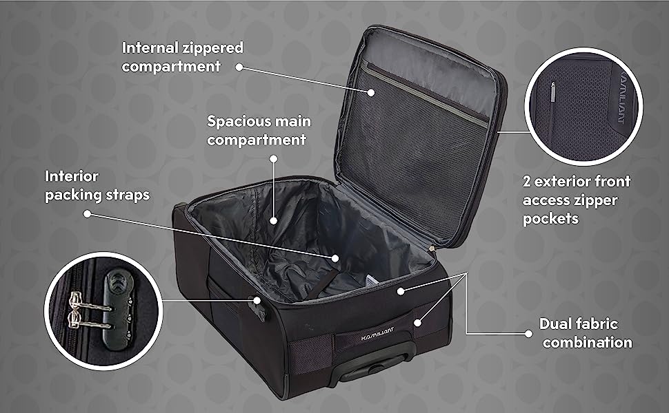 American Tourister - KAMILIANT - KOJO -Black ( 1 PCS ) - Large