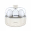 Nutricook egg holder with three eggs on a white background