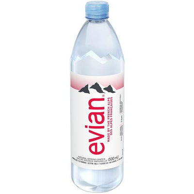 Evian - Natural Spring Water - 500 ml X24 - Plastic Bottles (Dubai)