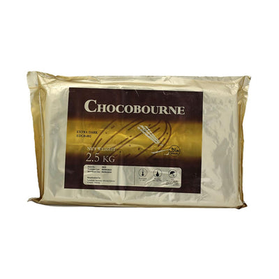 Lactobake - Chocobourne - Extra Dark - Chocolate Slab - 2.5Kg