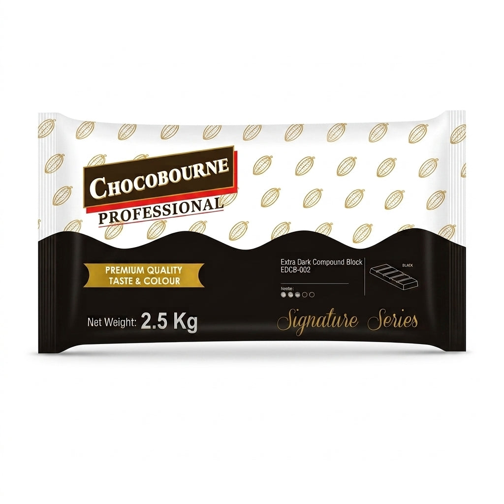 Lactobake - Chocobourne - Extra Dark EDCB-002 - Chocolate Slab - 2.5Kg