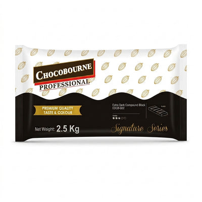 Lactobake - Chocobourne - Extra Dark EDCB-002 - Chocolate Slab - 2.5Kg
