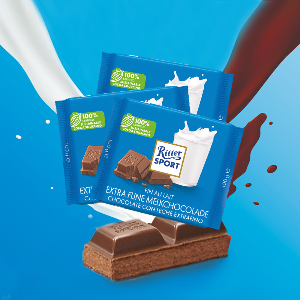 Ritter Sport - Extra Fine Milk Chocolate - 100g