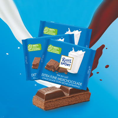 Ritter Sport - Extra Fine Milk Chocolate - 100g