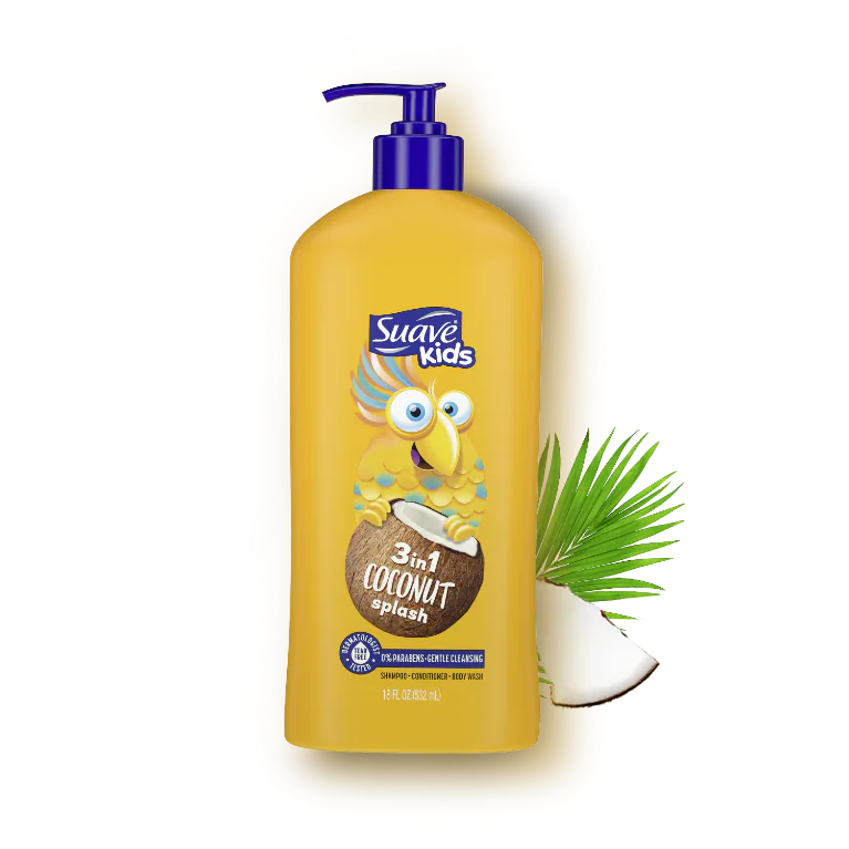Suave Kids - Coconut Splash - 3IN1 Shampoo + Conditioner + Bodywash - 532ML