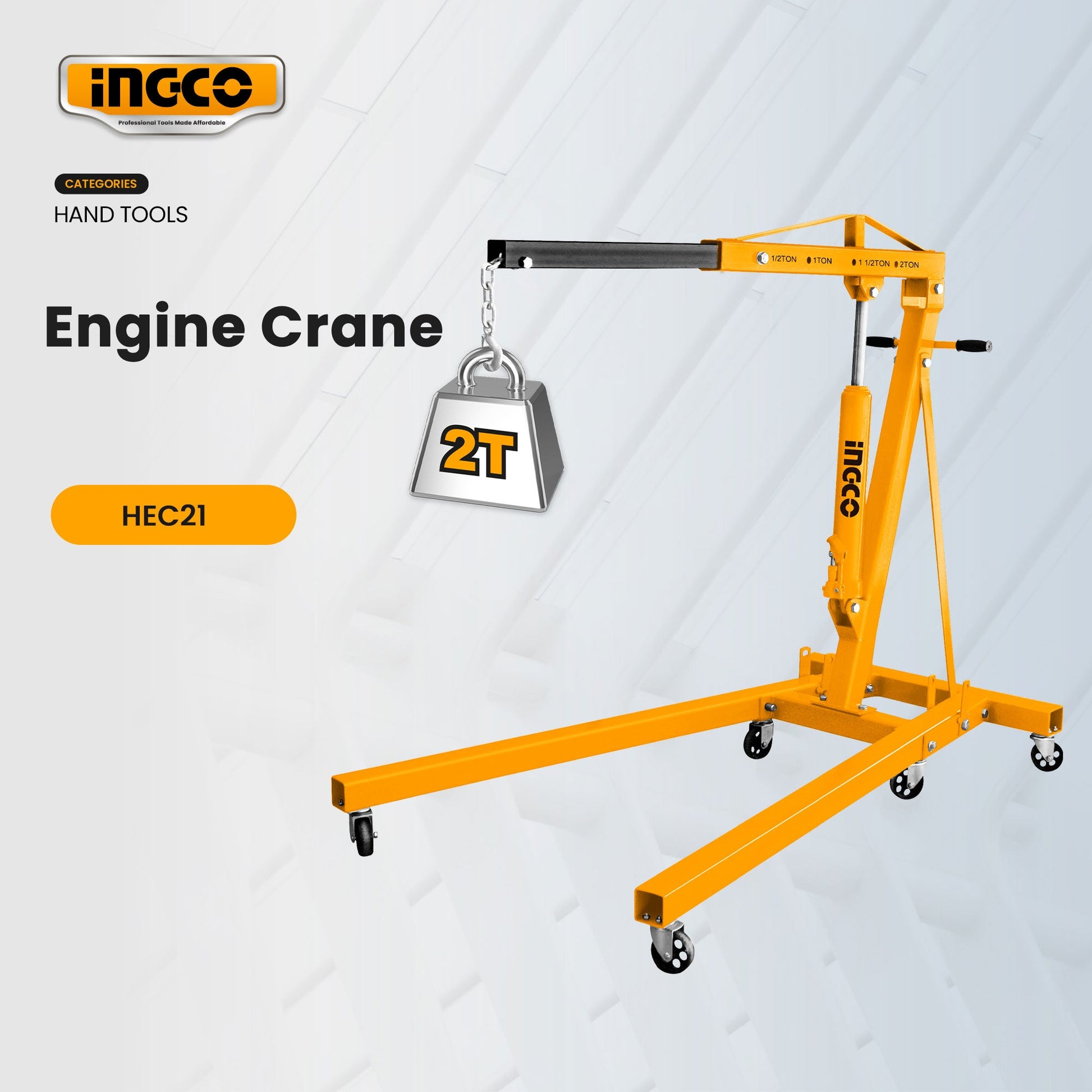 INGCO -  Engine crane 2ton HEC21