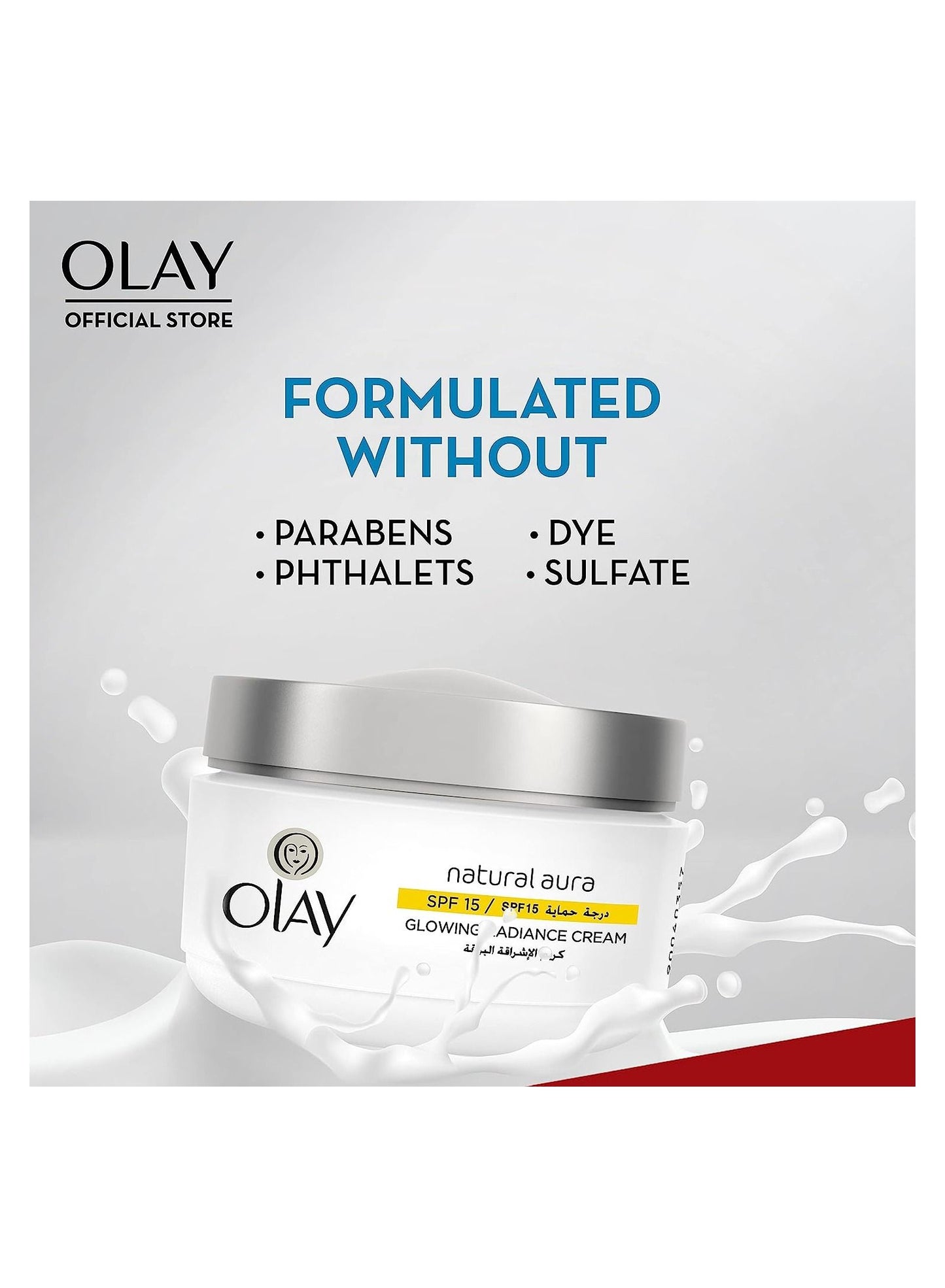 Olay - Natural Aura - Day Cream With Mulberry Extract - SPF15 - 50g