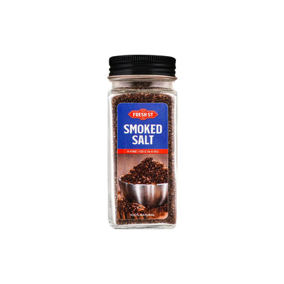 Fresh St - Himalayan Smoked Salt X-Fine - Spices - Wood Smoked Fine - 125g - Deep BBQ Finish Powder