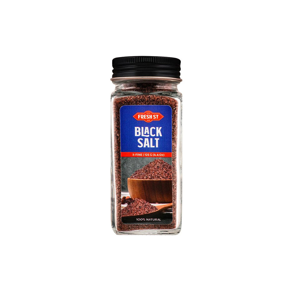 Fresh St - Himalayan Black Salt X-Fine - Spices - Extra Fine - 125g - Kala Namak Powdered Salt