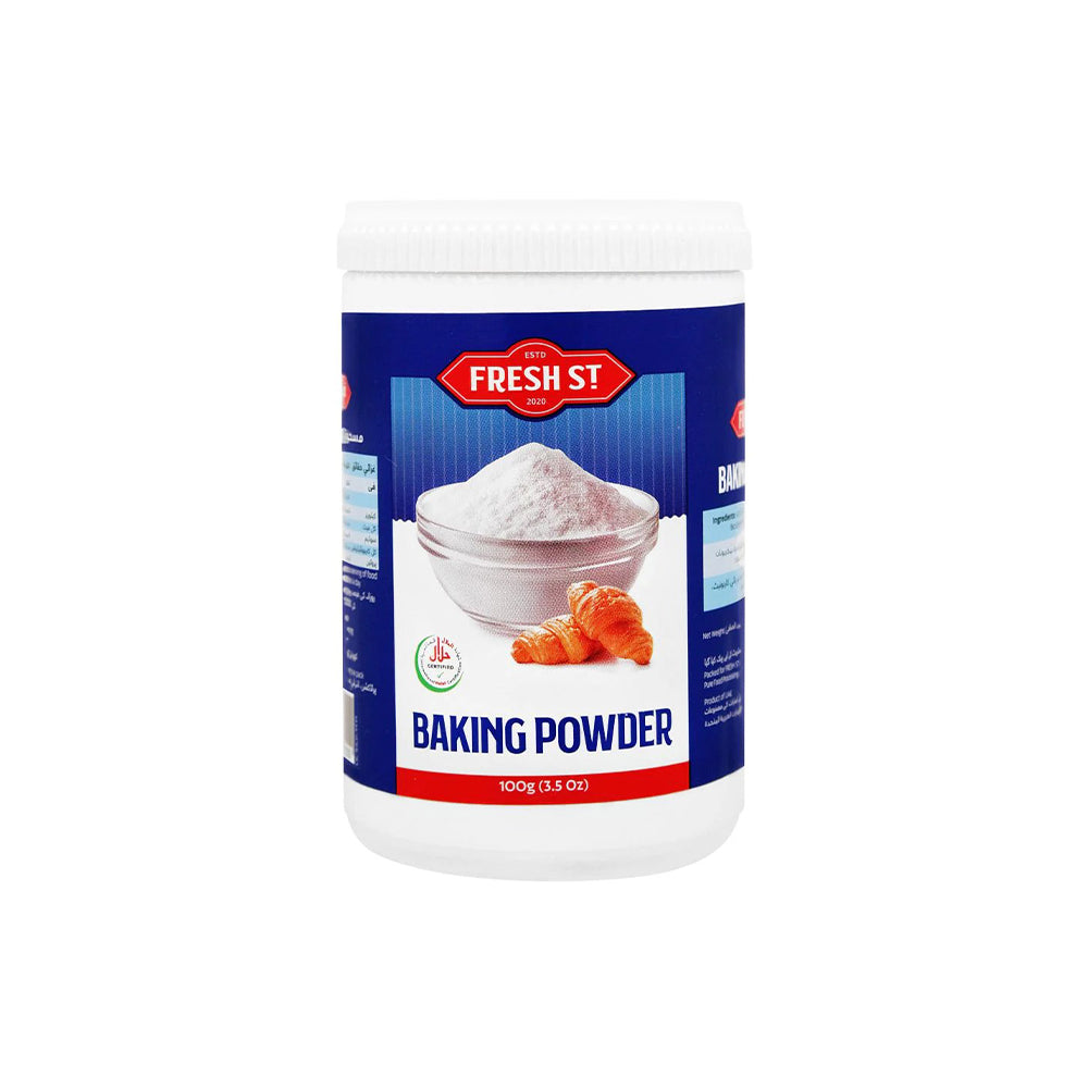 Fresh St - Baking Powder - Baking - Pack / Canister - 100g - Leavening Agent