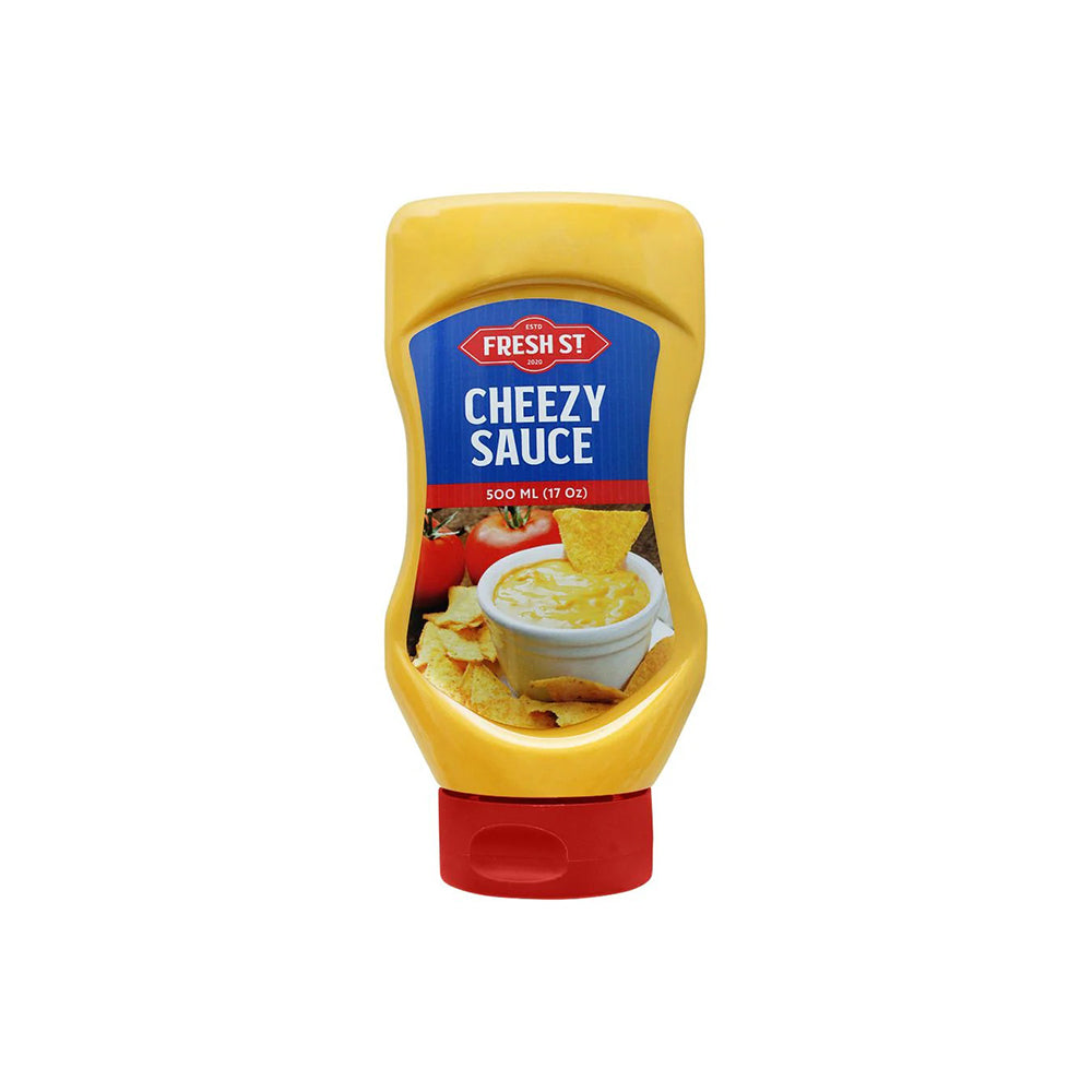 Fresh St - Cheezy Sauce Squeeze - Sauce - Squeeze Bottle - 500ml - Liquid Cheddar Style